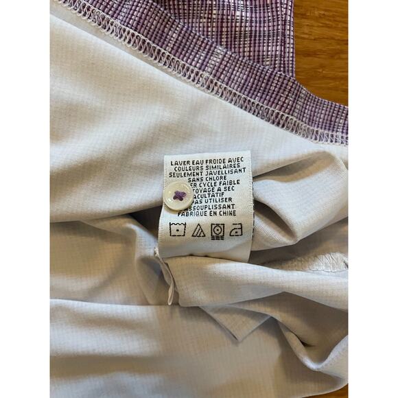 Bugatchi Oooh CottonCotton Geo Print Purple‎ and White Short Sleeve Polo 2XL - Picture 8 of 9